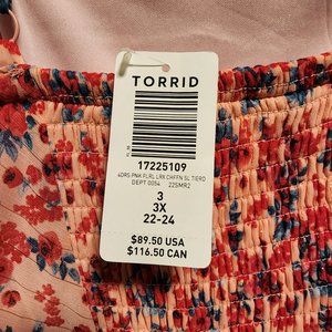 Torrid Pink Flower Dress